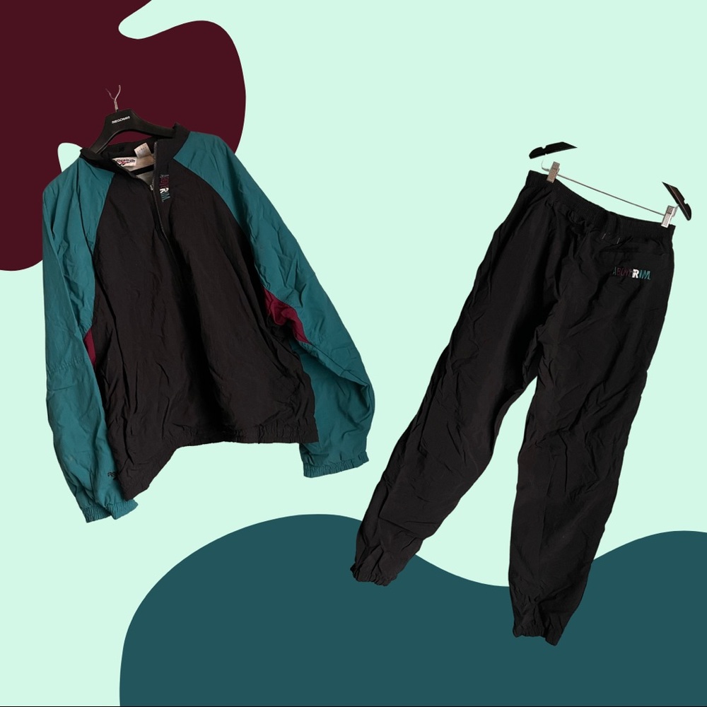 Vintage Reebok Tack Suit | Above the Rim | Pants: XL Jacket: 2X